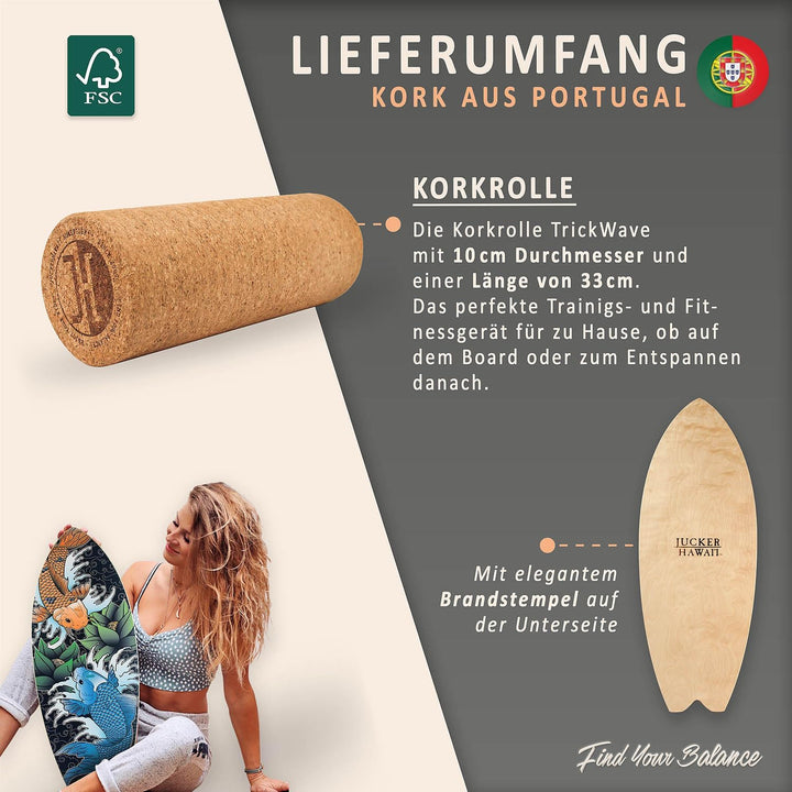 JUCKER HAWAII Balance Boards – Profi-Balanceboards seit 2007 – Made in Germany aus 11 Schichten Birk
