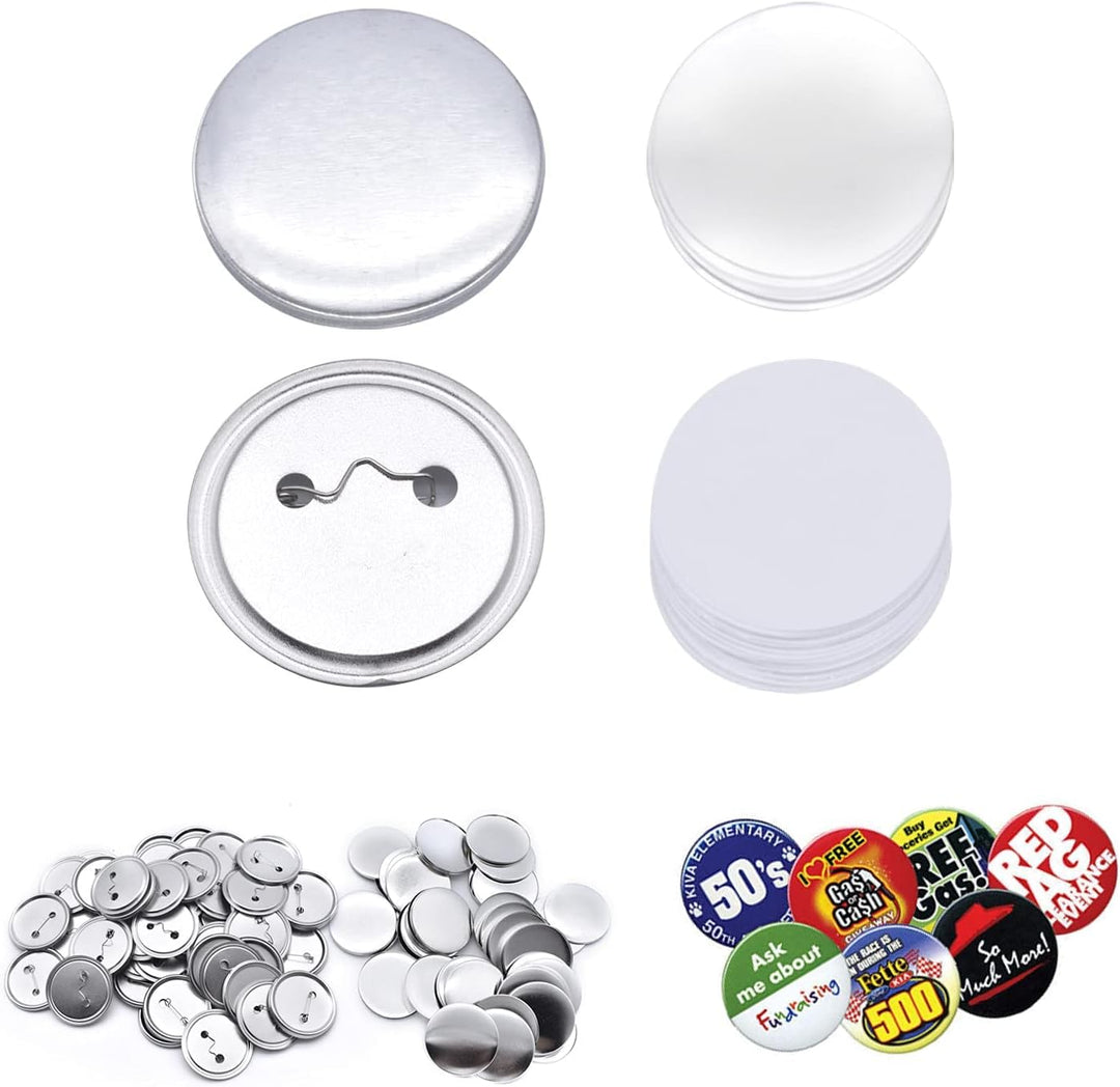 200er Set DIY Pins Buttons Design ein Abzeichen, Buttons Selber Machen, Button-Set mit Pin, für Bast