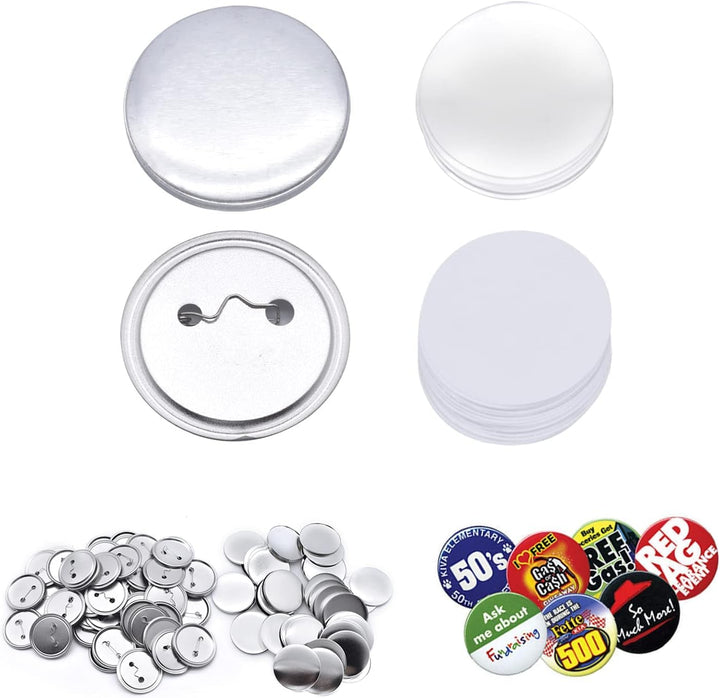 200er Set DIY Pins Buttons Design ein Abzeichen, Buttons Selber Machen, Button-Set mit Pin, für Bast