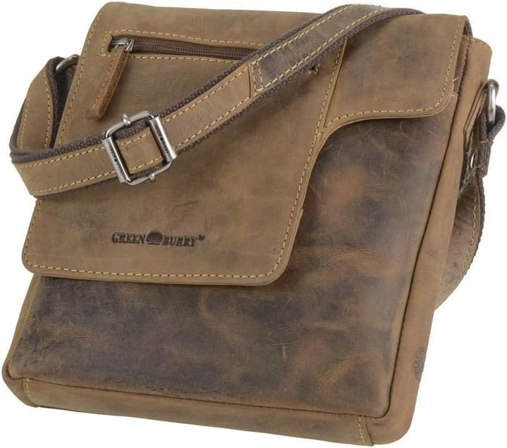Greenburry Vintage Umhängetasche Leder 22 cm