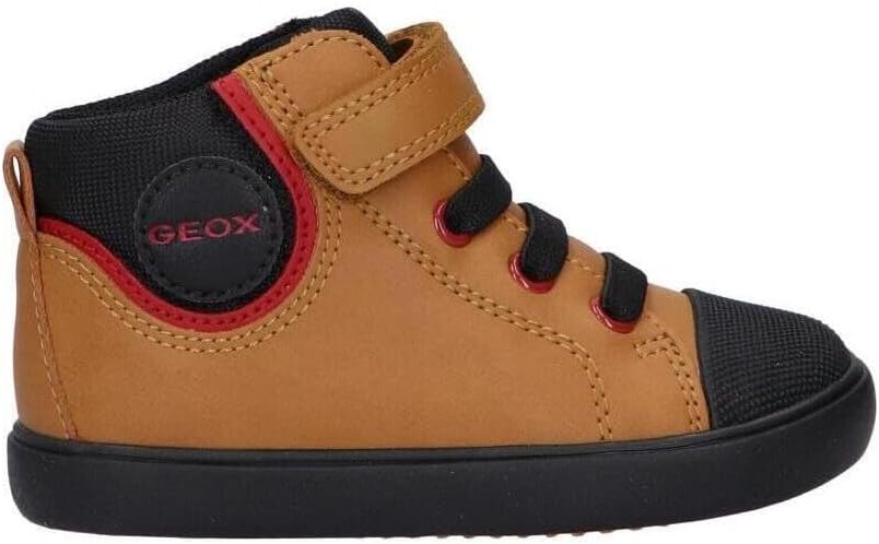 Geox Jungen B Gisli Boy B Sneaker 21 EU Dk Yellow Black, 21 EU Dk Yellow Black