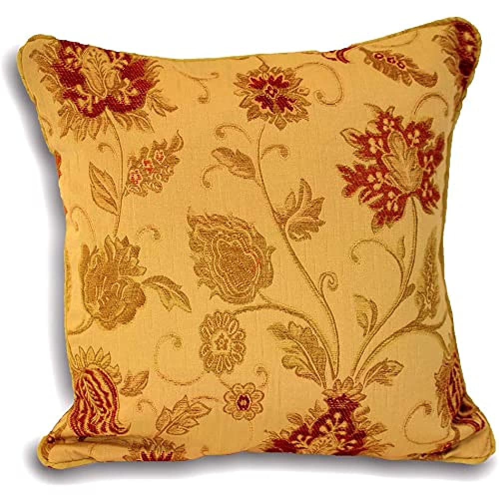 Ein Paar (2) Antik Gold Deko Kissen in einer Auswahl von zwei Grössen 45 cm x 45 cm und die extra gr