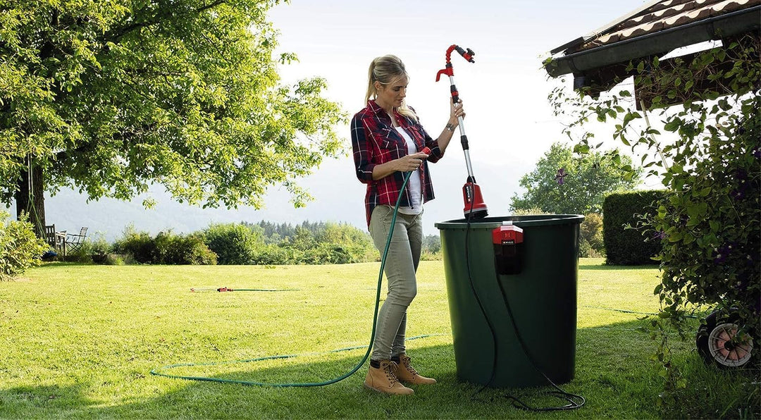 Einhell Akku-Tauchdruck/Regenfasspumpe GE-PP 18 RB Li-Solo Power X-Change (Lithium-Ionen, Förderdruc