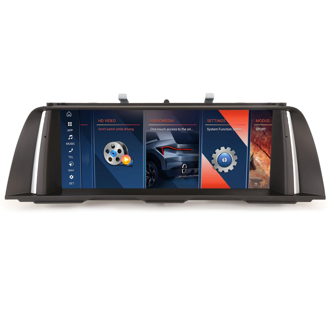 Erisin 10.25 Zoll Qualcomm 8-Kern 4GB+64GB Android 14 Autoradio Bluetooth GPS Navigation für BMW 5er