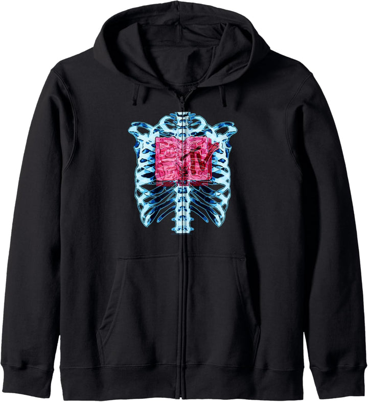 MTV Logo Brustkorb Kapuzenjacke