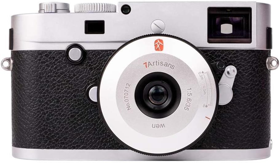 7artisans 35 mm f5.6 Vollformat-Objektiv, manueller Fokus, kompatibel mit Leica M-Mount für Leica M,