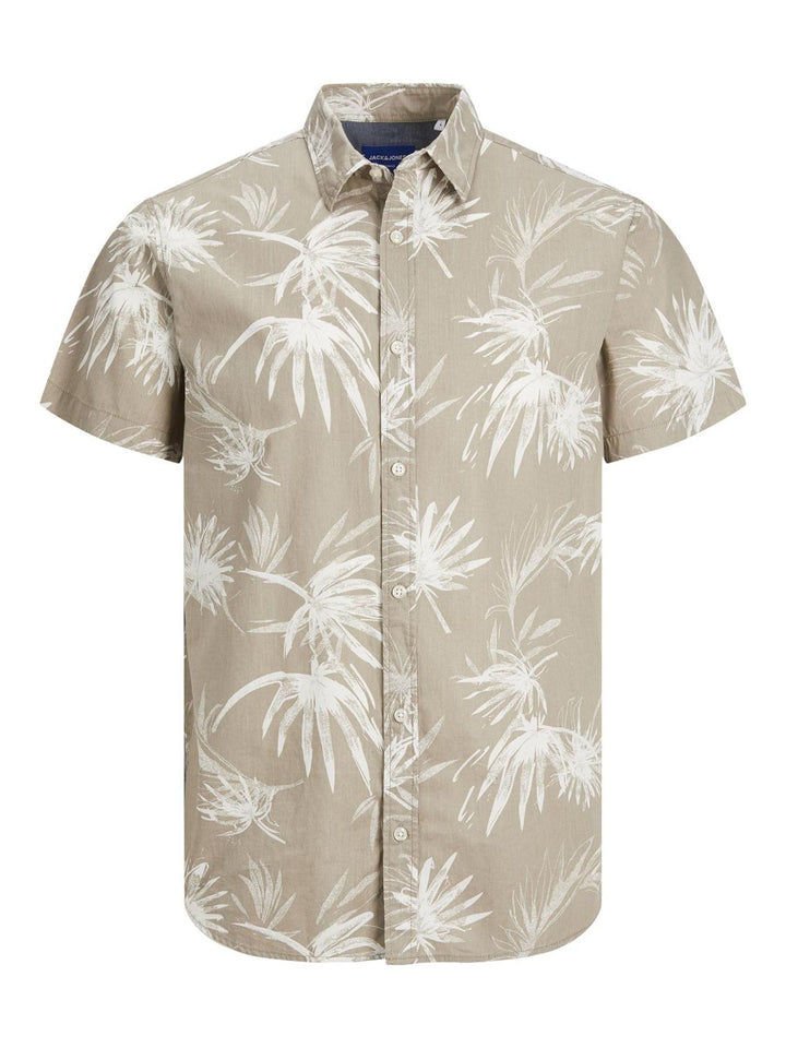 JACK & JONES Male Hawaii-Hemd Regular Fit Hawaii-Hemd L Crockery, L Crockery
