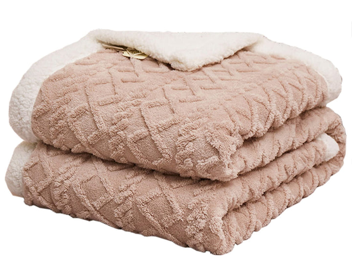 Hayisugal Flauschige Sherpa Kuscheldecke - hochwertige Schafdecke, super weiche Fleecedecke als Sofa
