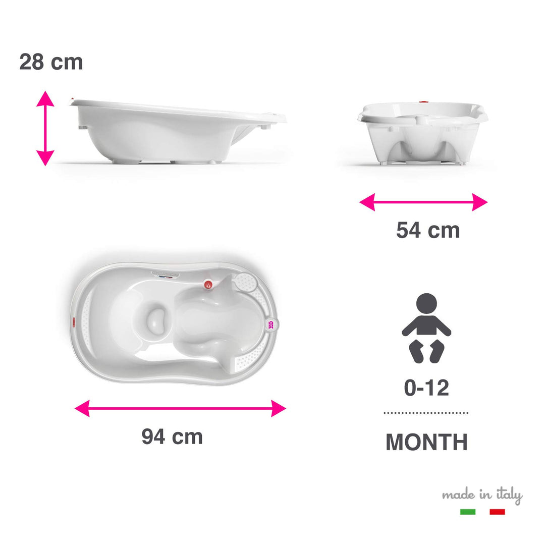 OK Baby N38086806X Onda Evolution - Baby-Badewanne, weiss