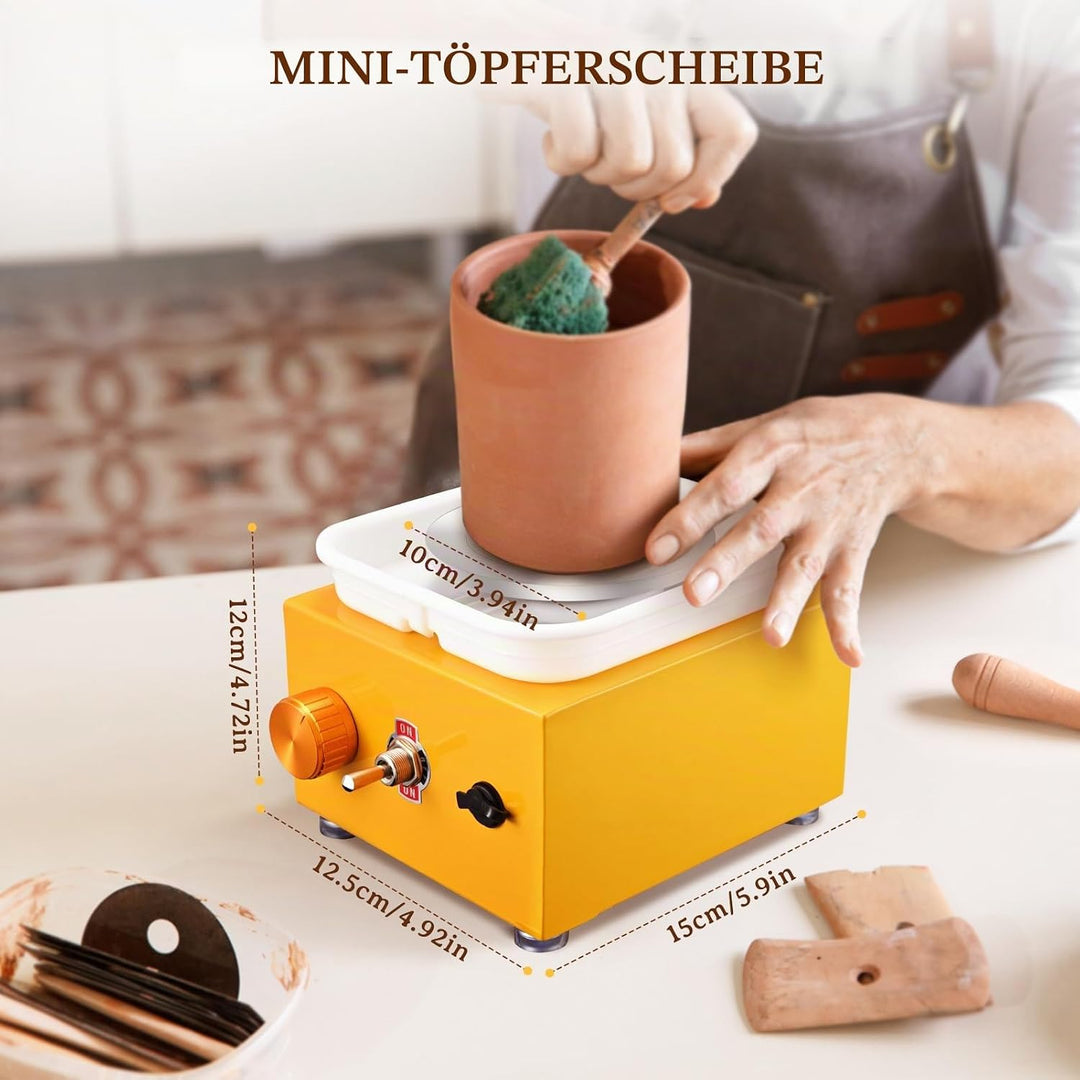Töpferscheibe, Kooeuru Töpferscheibe Elektrisch 2000 U/min Einstellbare Geschwindigkeit, Pottery Whe