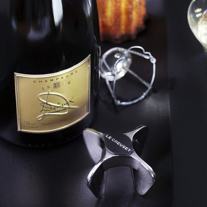 Le Creuset, Sekt-Star, Entkorken von Schaumweinflaschen, Black Metal, Zamak, SW-100, 59995016000625,