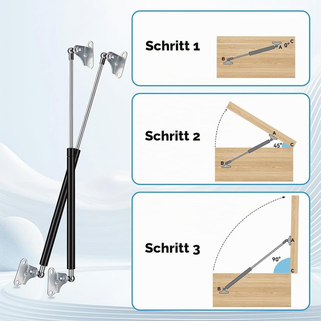 Gasdruckdämpfer Gasdruckfeder, Für Autos Heckklappendämpfer und Schranktür Dämpfer (380mm/15KG/150N)