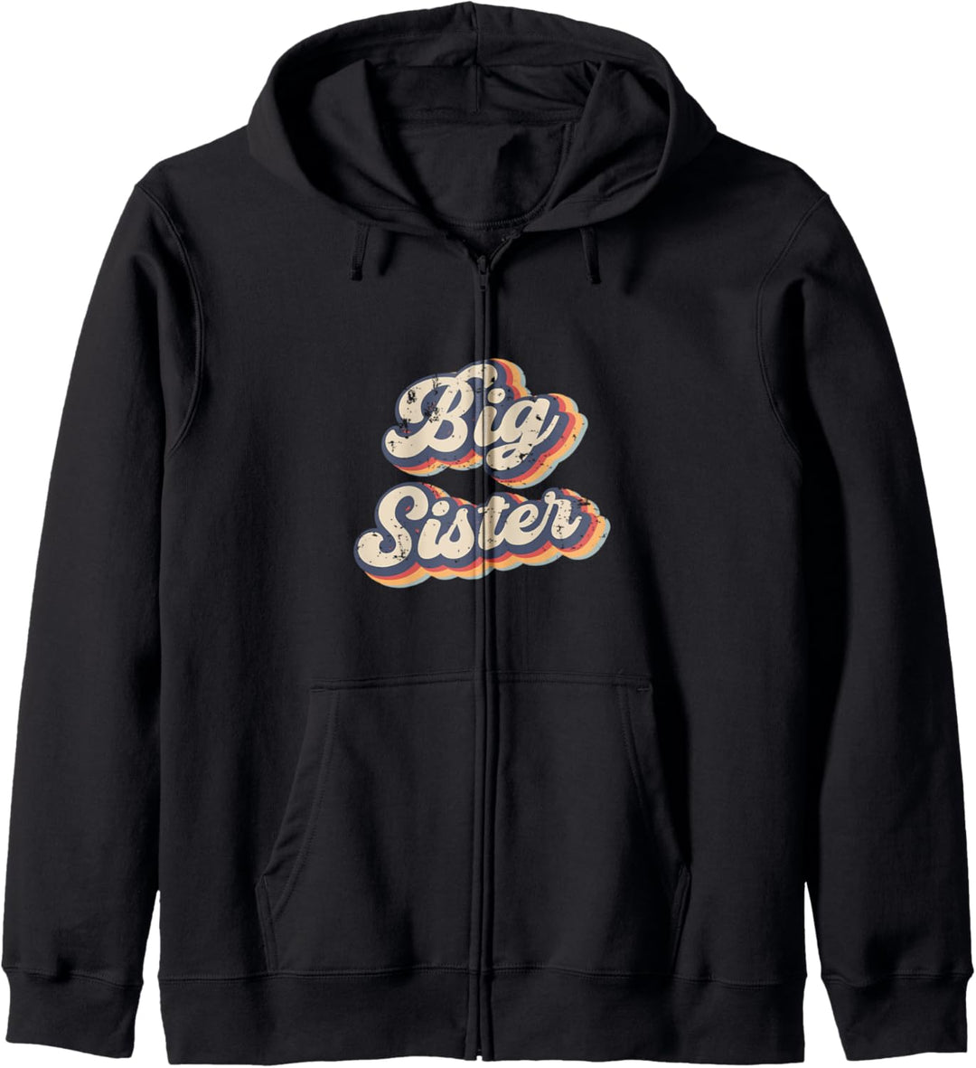 Big Sister Vintage Rainbow Kapuzenjacke