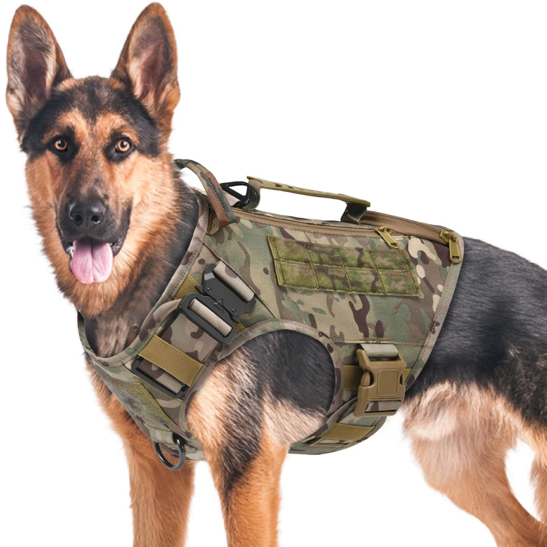 Taktisches Hundegeschirr für mittelgrosse und grosse Hunde, kein Ziehen, verstellbare Hundeweste für