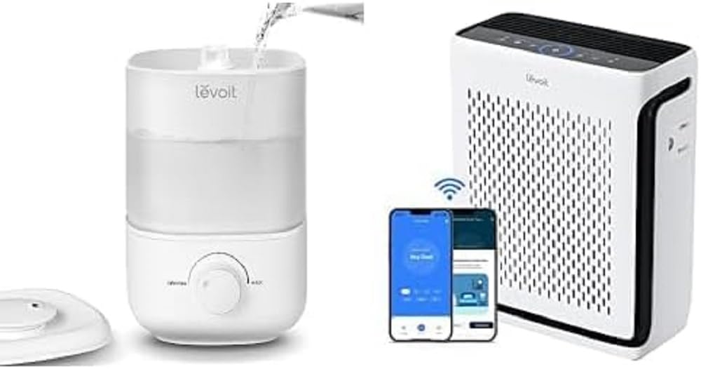 LEVOIT 2,5L Mini Luftbefeuchter bis 25H für Schlafzimmer Kinderzimmer, 26dB leise Top-Fill Humidifie
