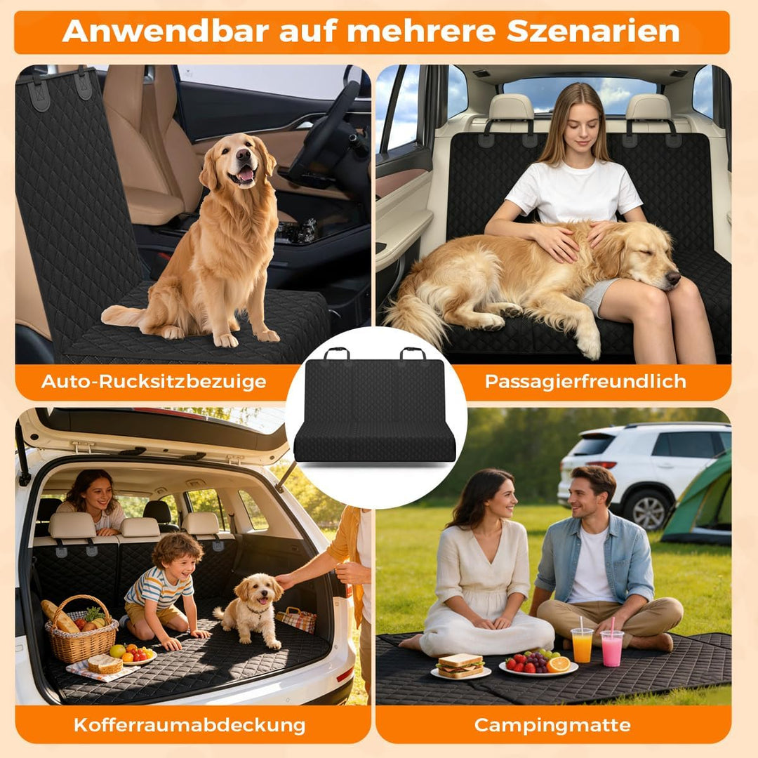hundedecke Auto rückbank, rutschfeste wasserdichte Autoschondecke Hund Rücksitz, Hundeschutz Auto Rü