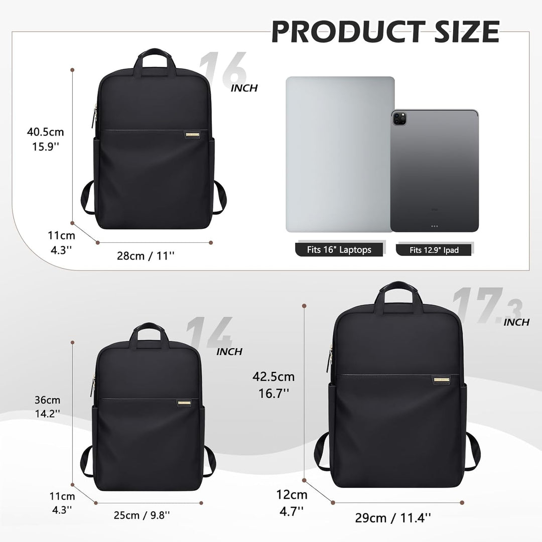 Laptop Rucksack Herren 16 Zoll Business Reiserucksack Handgepäck Rucksack Damen Bussiness Rucksack w