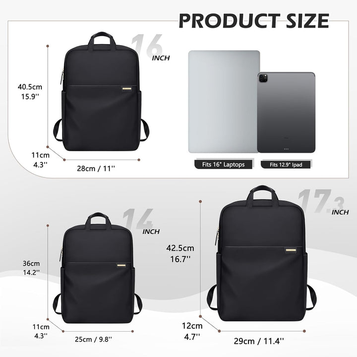 Laptop Rucksack Herren 16 Zoll Business Reiserucksack Handgepäck Rucksack Damen Bussiness Rucksack w