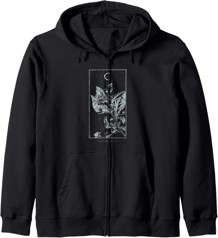 Occult Nachtschatten Tollkirsche Gothic Grunge Tarot Trip Kapuzenjacke