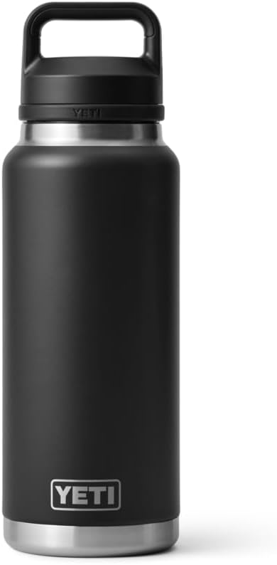 YETI Rambler Flasche Mit Chug-Verschluss, Black, 36 oz (1 l), Black