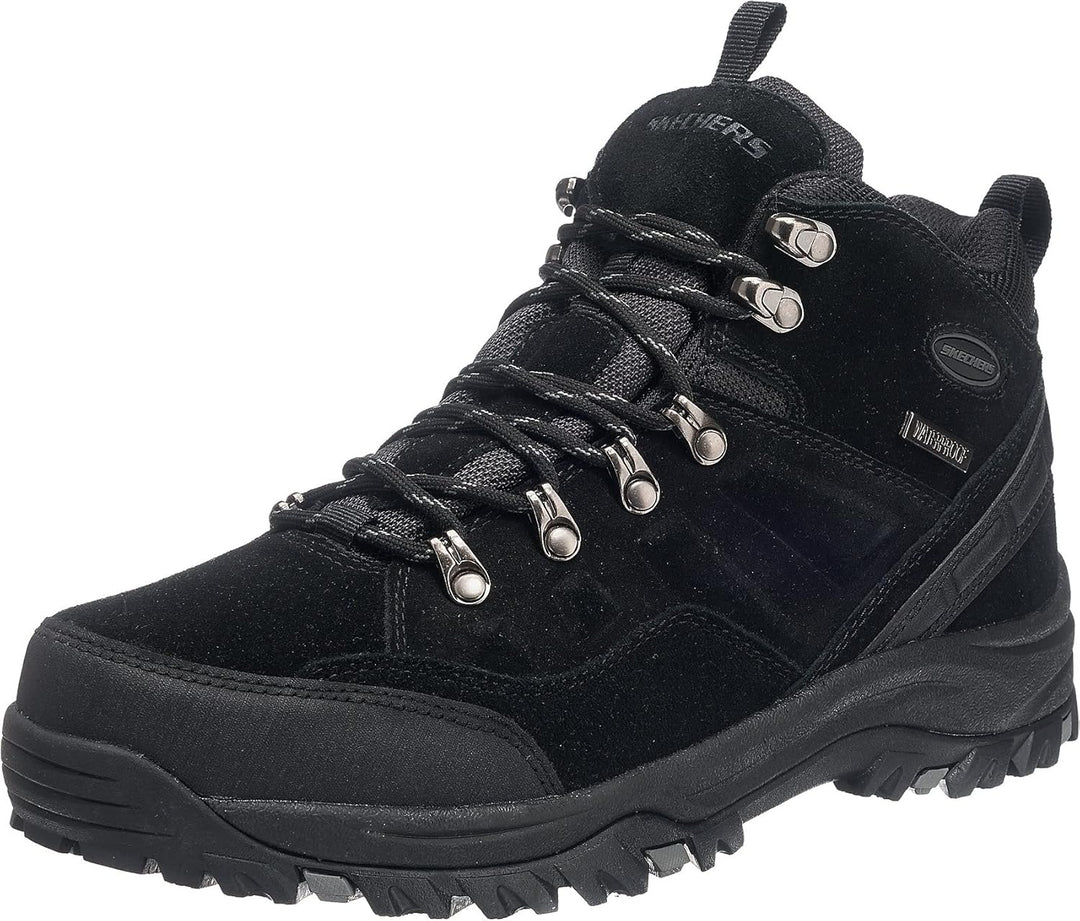 Skechers Herren Relment Pelmo64869 Stiefel 45 EU Black Suede, 45 EU Black Suede