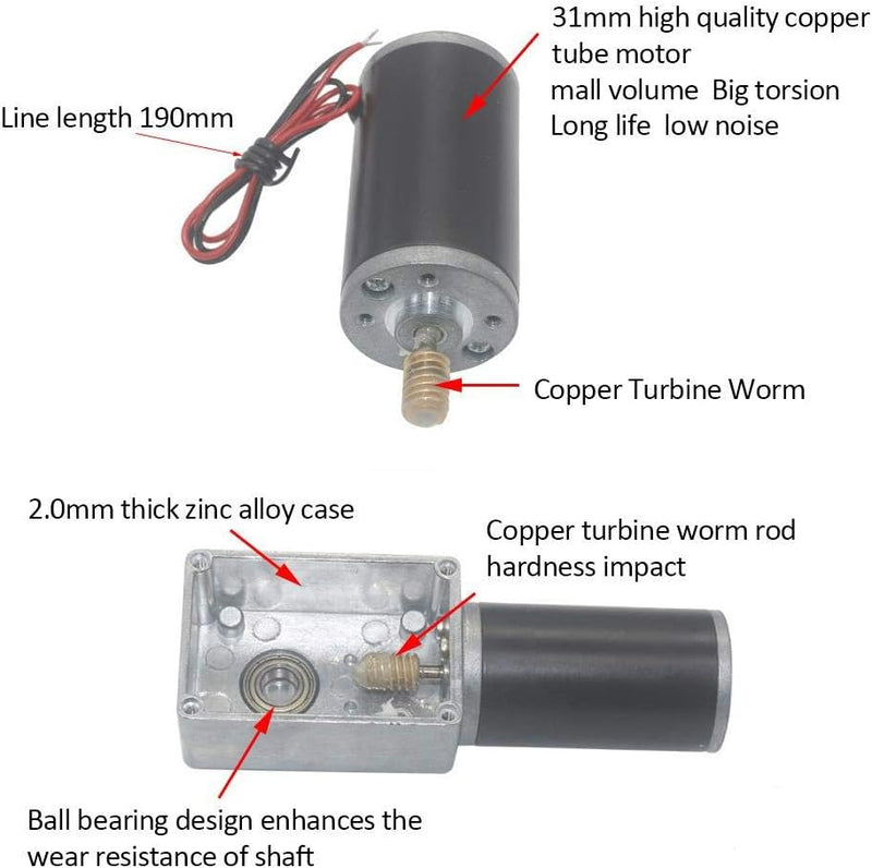 Nikou Schneckengetriebemotor, Hohe Torsionsgeschwindigkeit Reduzieren Sie den Elektrischen Getriebem