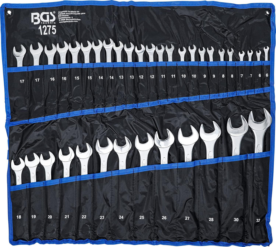 BGS 1275 | Maul-Ringschlüssel-Satz | SW 6 - 32 mm | 37-tlg. 37-tlg. | SW 6 -32 mm, 37-tlg. | SW 6 -3