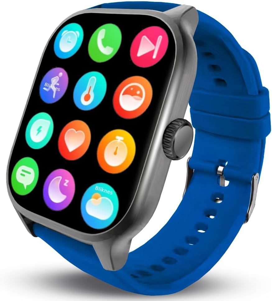 Deunis X7 Smartwatch mit Telefonfunktion 1,85 Zoll Damen Herren, Fitness Tracker, Schlafmonitor, Sch