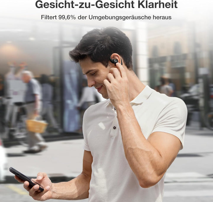 BlitzRock Open Ear Kopfhörer Kabellose Sport Bluetooth 5.4, Weichen und Bequemen, Reicher und Ausgew