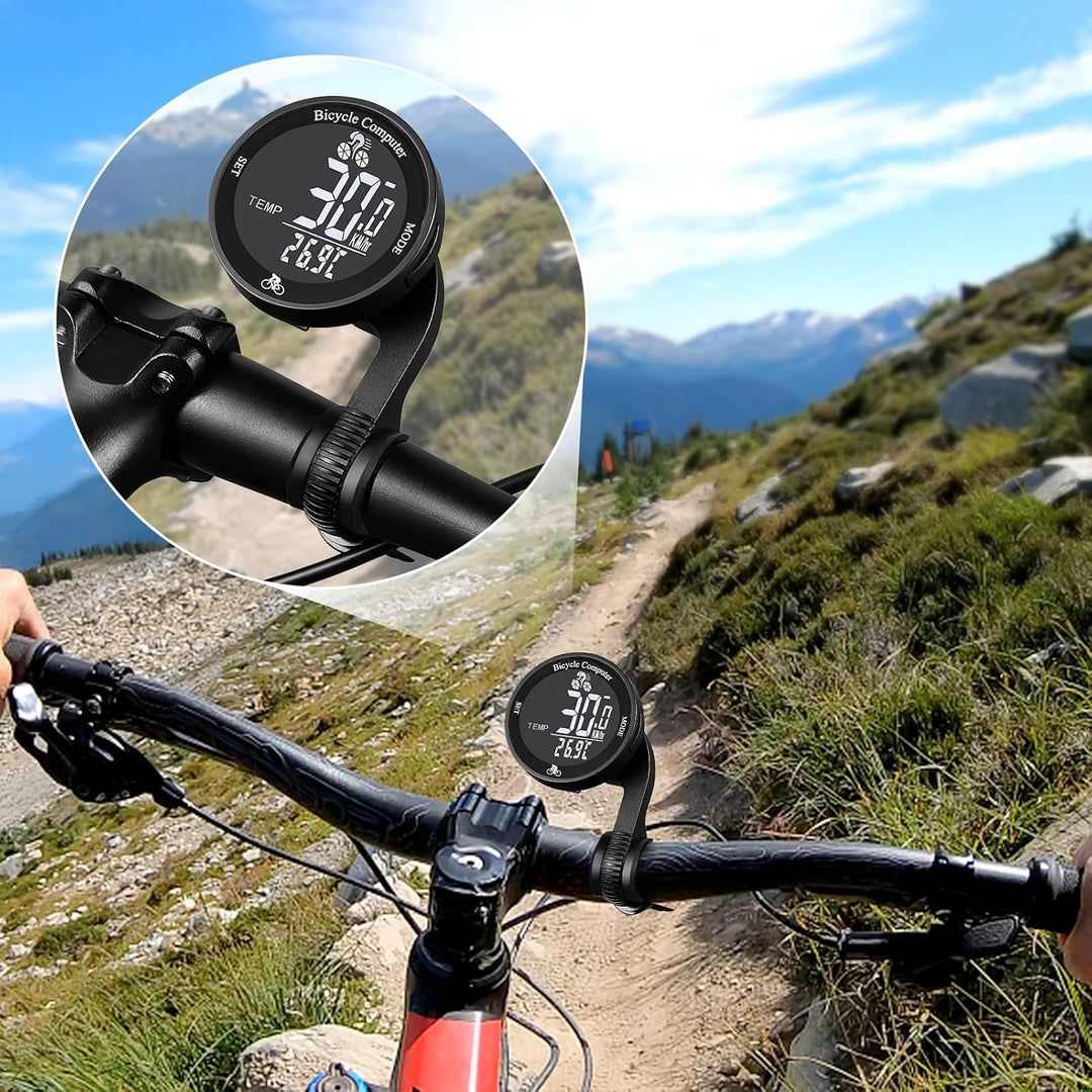 ACAGALA Fahrradcomputer Drahtloser 21 Funktionen IPX5 Wasserdichter Fahrrad-Kilometerzähler Multifun