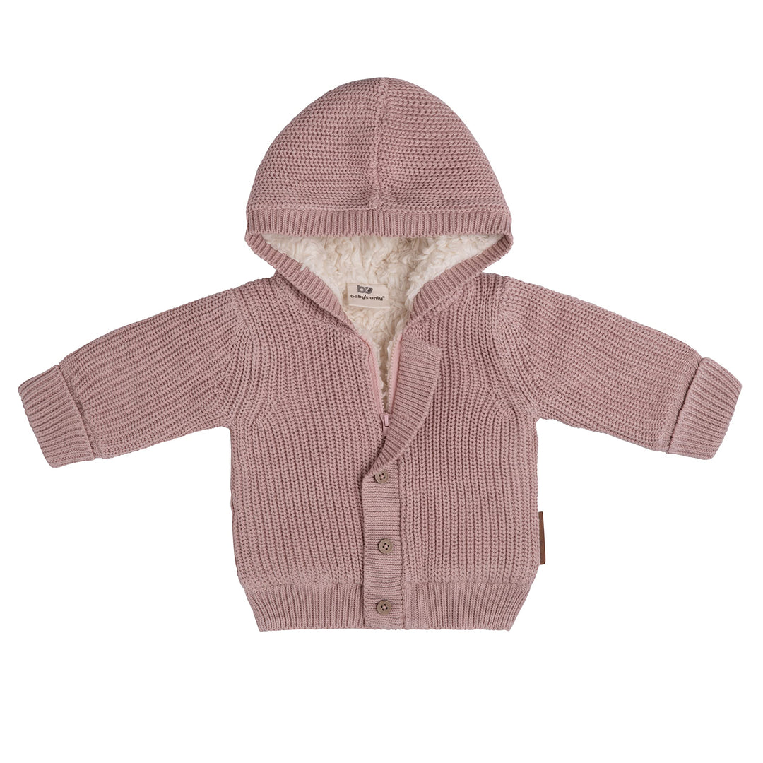 Baby's Only - Soul Kapuzenjacke Baby - Teddyfutter - Strickjacke für Jungen and Mädchen - 100% Bio-B