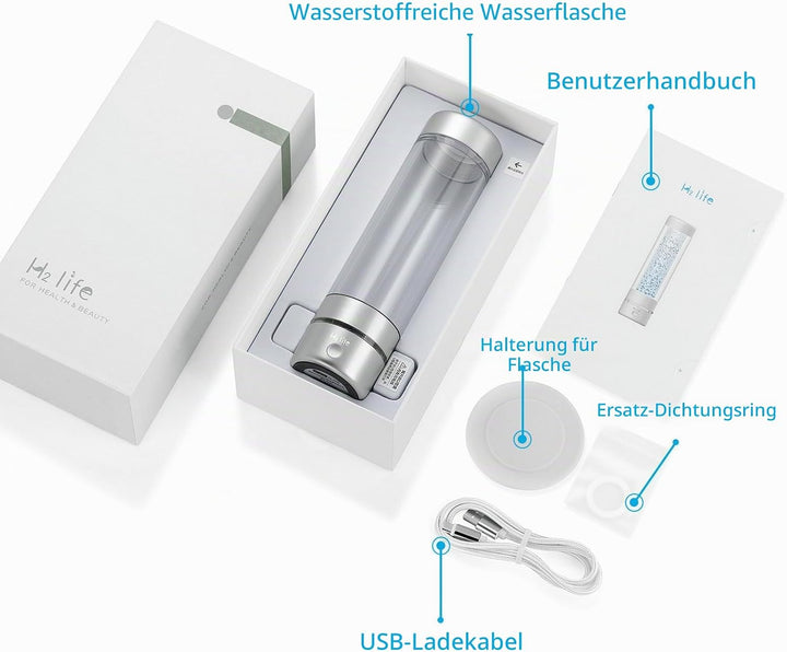Wasserstoff Wassergenerator, professionelle BPA freie Wasserstoff Wasserflasche Dual Modus tragbarer
