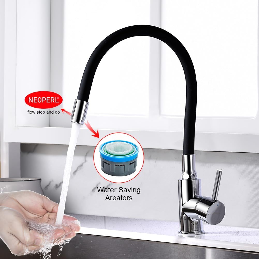 GRIFEMA GRIFERÍA DE COCINA-G4002-2 | Küchenarmatur - Wasserhahn Küche mit Flexibler Auslauf, Hoher A