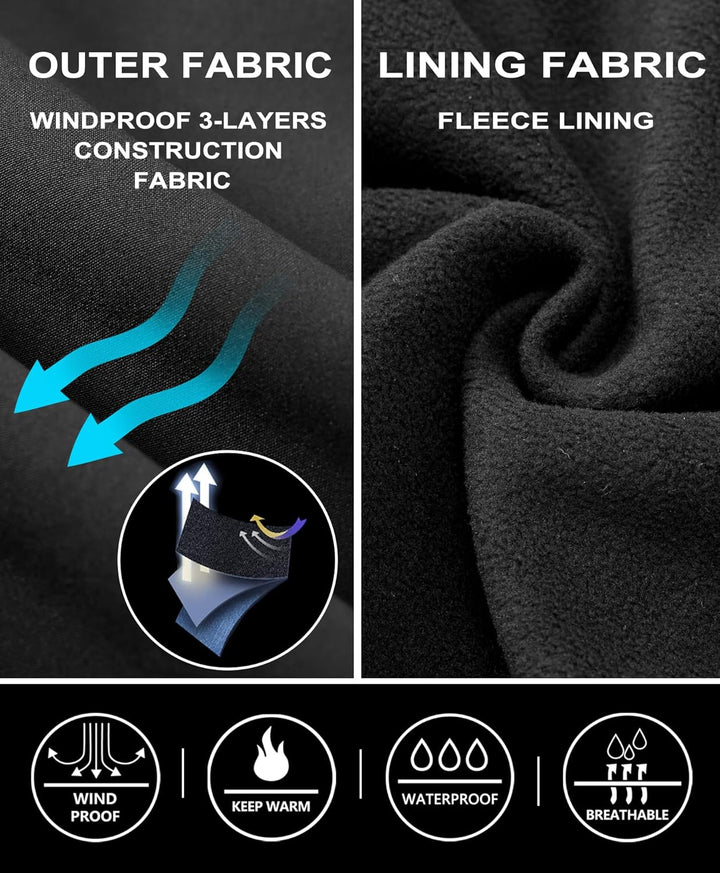 Little Donkey Andy Damen Winter Wanderhose Skihose Trekkinghose Snowboardhose, Softshell-Hose, Fleec