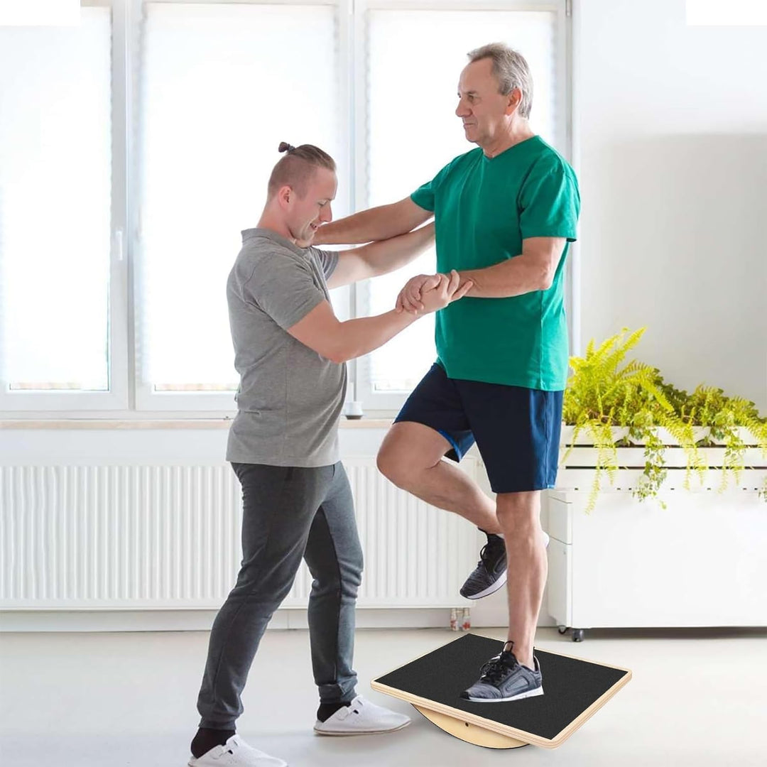 Balance Board Holz – Rutschfestes Balance Board für Erwachsene, Gleichgewichtstrainer Professionelle