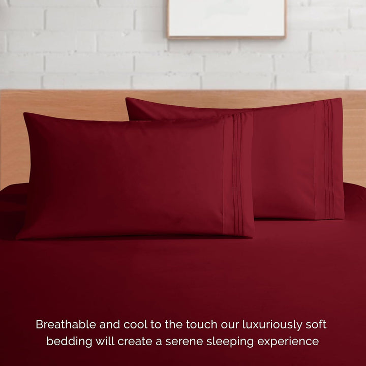 Elegant Comfort Bettwäsche-Set, luxuriös, weich, Fadenzahl 1500, ägyptische Qualität, Knitter- und l