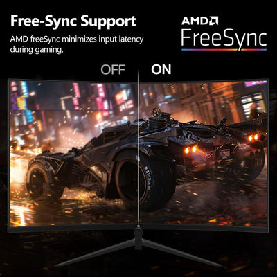 Z-Edge 24 Zoll Curved Gaming Monitor Full HD 180Hz/165Hz(DP) 144Hz(HDMI) 1ms MPRT, 300cd/m² Helligke