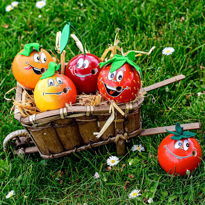 Seiffener Volkskunst | Räucherfigur aus dem Erzgebirge | Freche Früchtchen 7 cm inkl. Crottendorfer