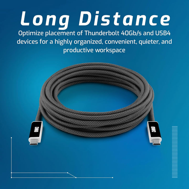 OWC 3,0 m langes USB4 (40 Gb/s) aktives optisches Kabel, 3,0 m