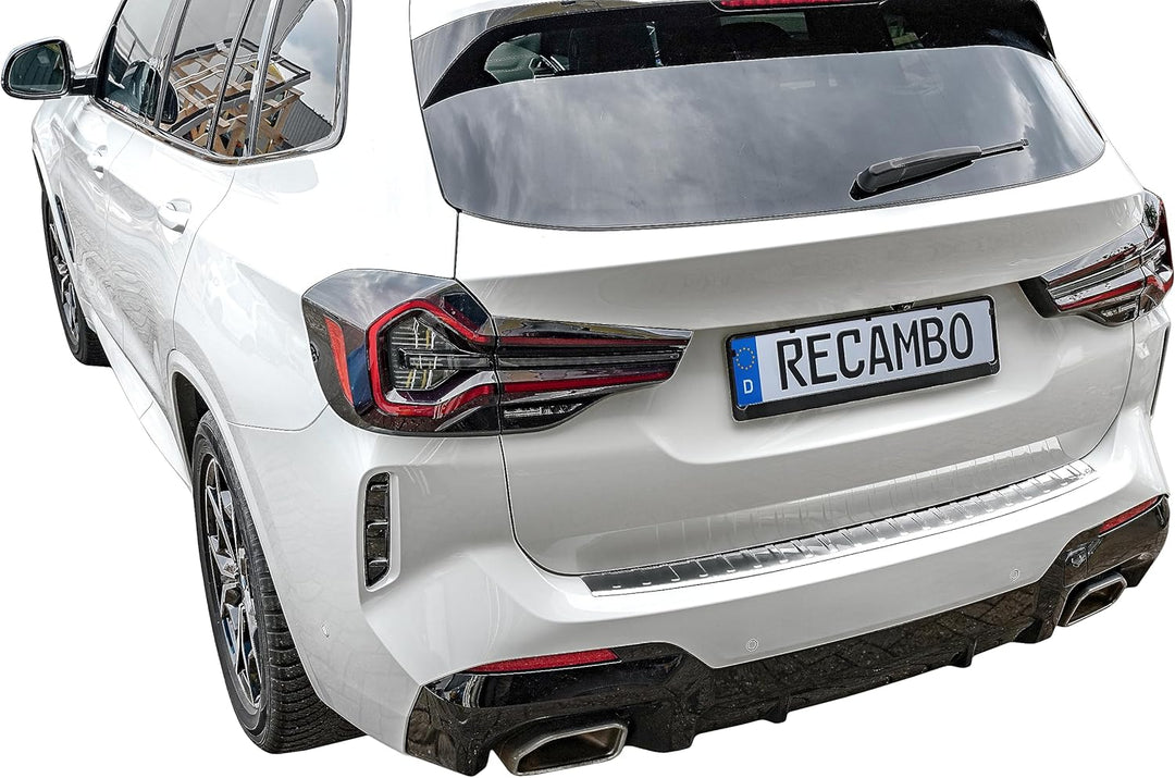 Ladekantenschutz Edelstahl CHROM kompatibel für BMW X3 LCI | G01 | BJ ab 09/2021> | premium Qualität