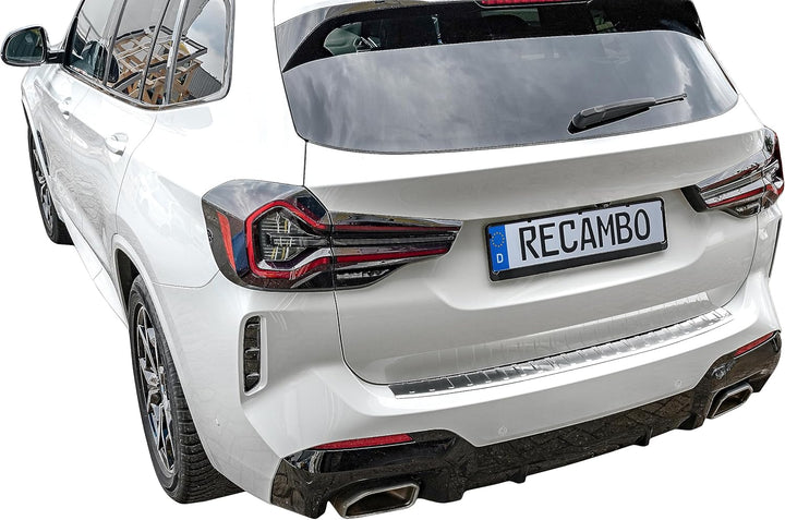 Ladekantenschutz Edelstahl CHROM kompatibel für BMW X3 LCI | G01 | BJ ab 09/2021> | premium Qualität