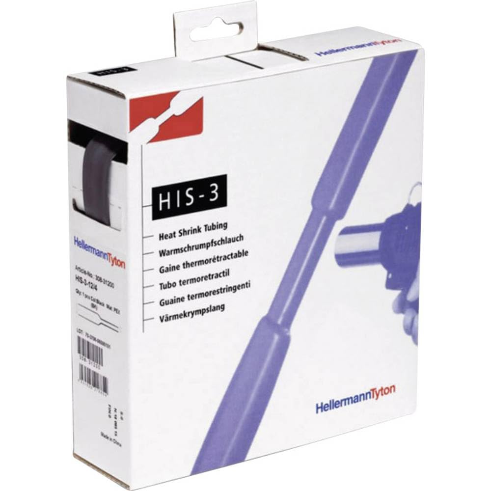 HellermannTyton HIS-3 Wärmeschrumpfschlauch Transparent, Ø 25.4mm, Länge 3m
