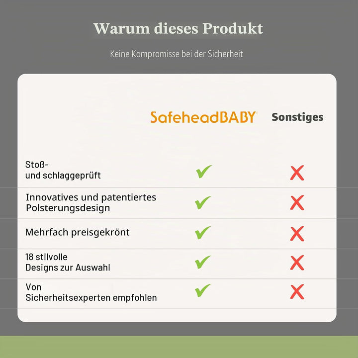 SHB001 Babyhelm Marienkäfer, Kopfschutz für Babys, rot, Marienkäfer