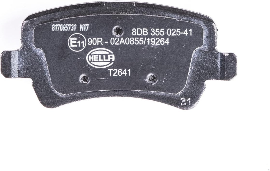 HELLA PAGID 8DB 355 025-411 Bremsbelagsatz - T2641 - Dicke/Stärke: 16.9mm - Bremssystem: TRW - nicht