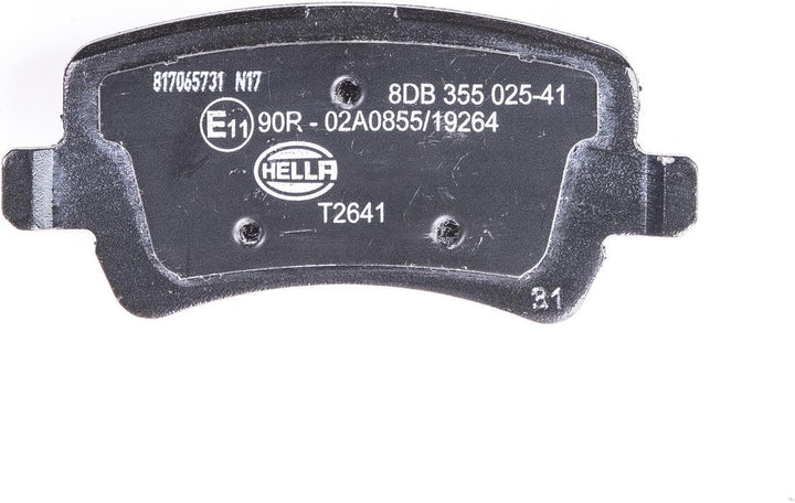 HELLA PAGID 8DB 355 025-411 Bremsbelagsatz - T2641 - Dicke/Stärke: 16.9mm - Bremssystem: TRW - nicht