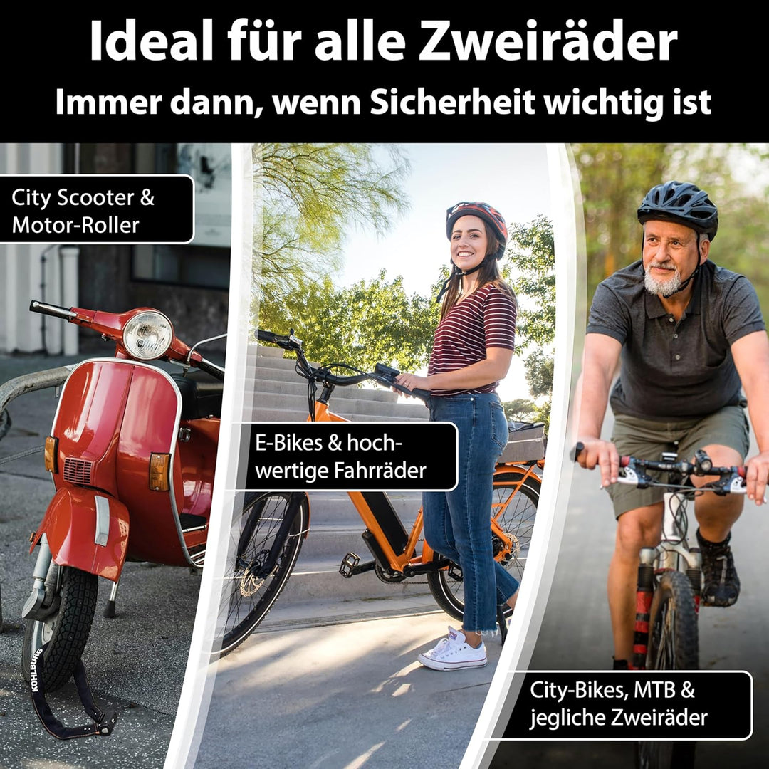 KOHLBURG massives 110cm Fahrradschloss Zahlenschloss mit höchster Sicherheit [Sold Secure GOLD] - si
