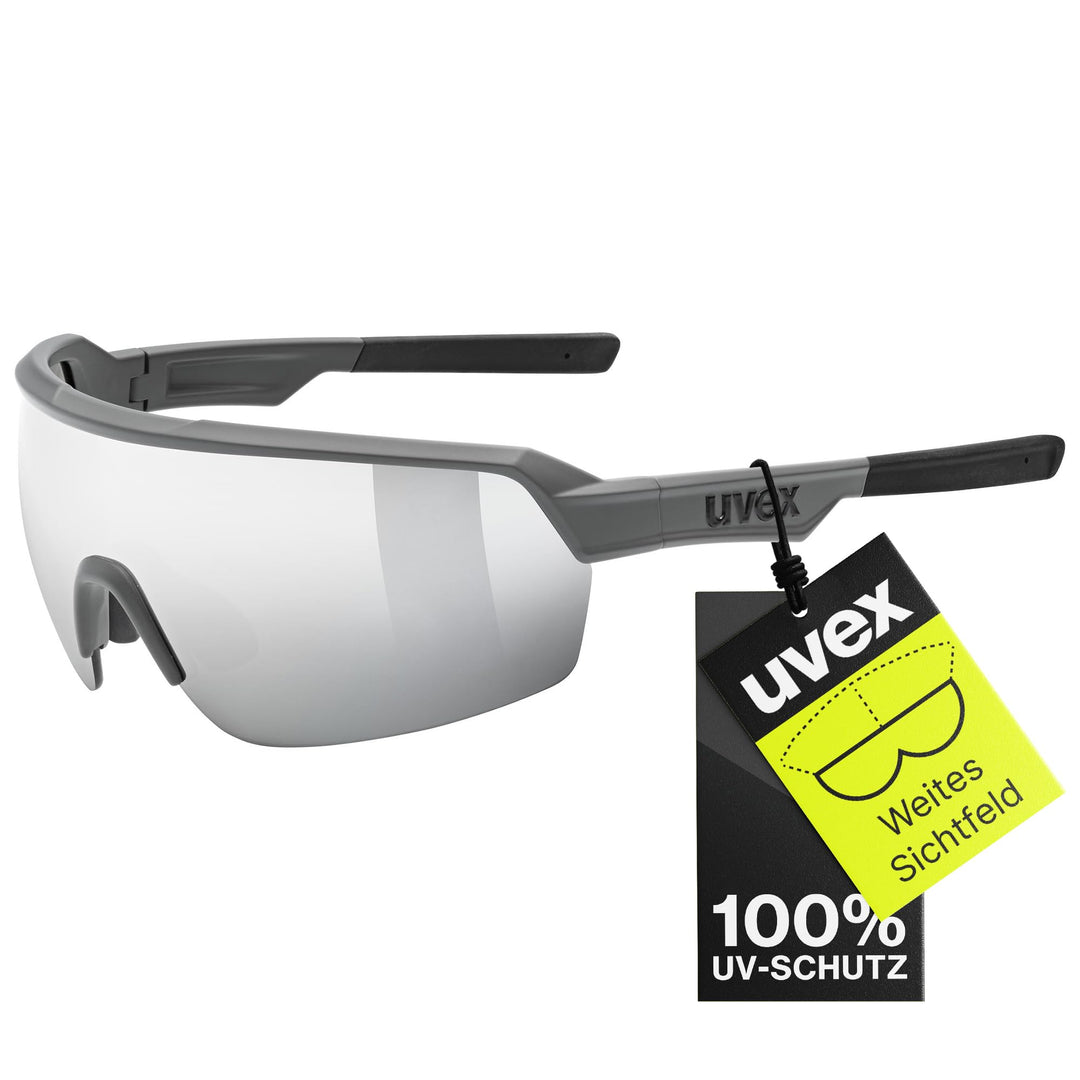 uvex Unisex Sportstyle 227 Sportbrille (1er Pack) Einheitsgrösse grey mat/mirror silver, Einheitsgrö