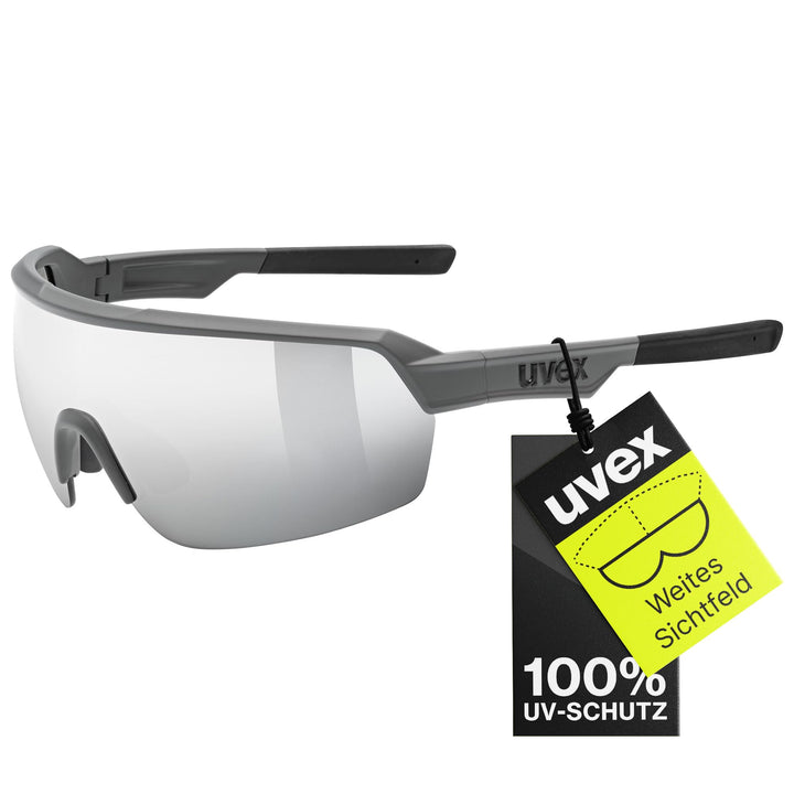 uvex Unisex Sportstyle 227 Sportbrille (1er Pack) Einheitsgrösse grey mat/mirror silver, Einheitsgrö