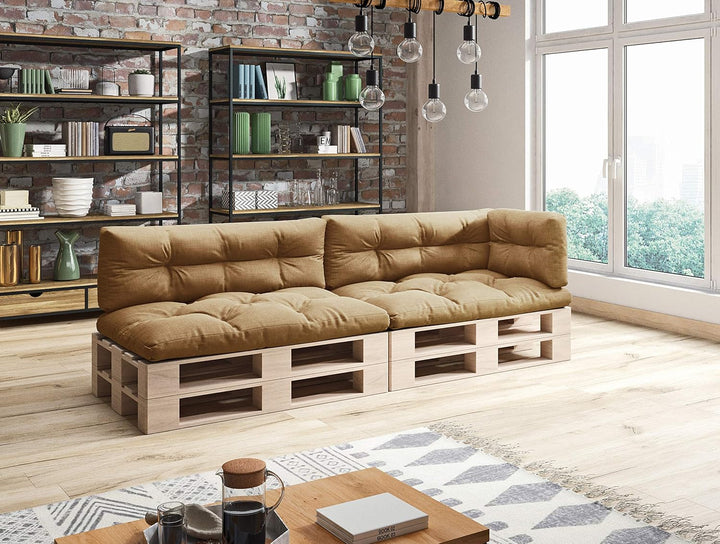 sunnypillow Palettenkissen 5er Set für Europaletten Indoor und Outdoor Palettenpolster Palettensofa