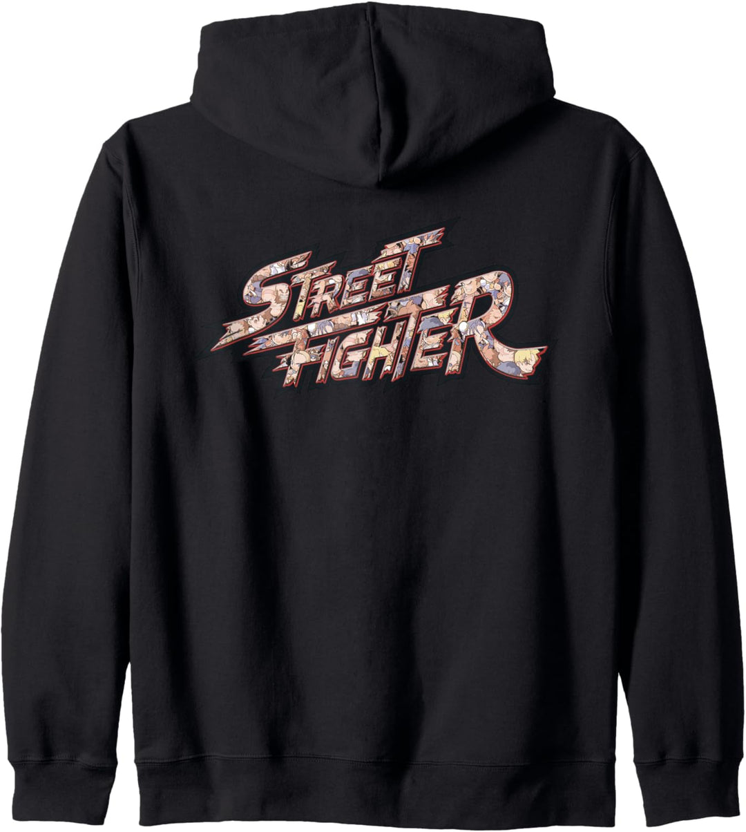 US Street Fighter + Logo Muster Chibi 01 Kapuzenjacke